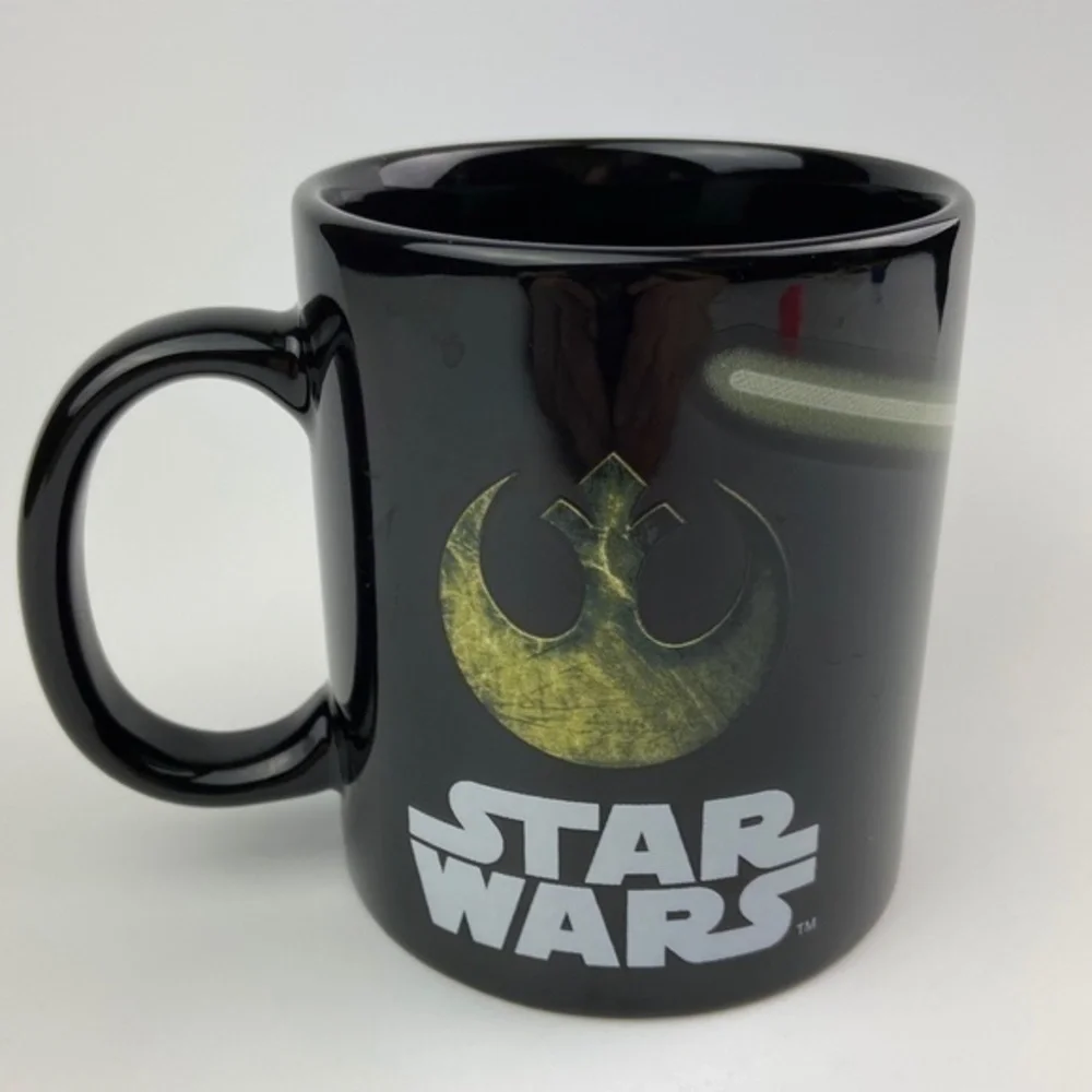 Star Wars‎ Yoda Coffee Mug Cup Black Ceramic 11 oz
